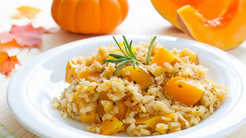 Arroz cremoso con calabaza