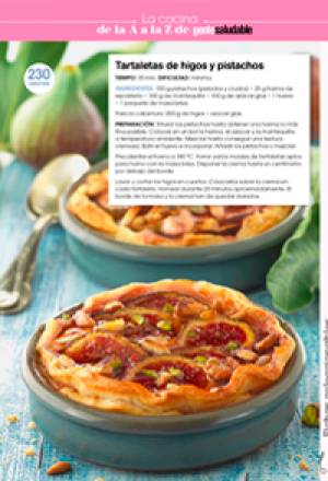 Tartaletas de higos y pistachos