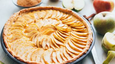 Tarta de manzana y canela