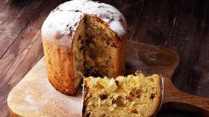 ”Panettone” con crema de vainilla