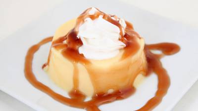 Flan con caramelo