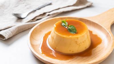 Flan de arroz con leche