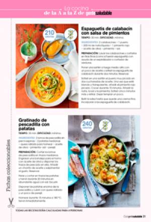 Espaguetis de calabacín con salsa de pimientos