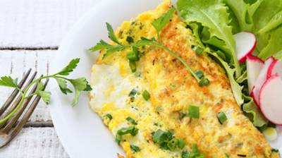 Tortilla del mar con cebollino