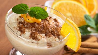 Arroz con leche cremoso