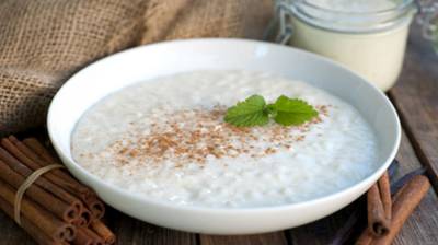 Arroz con leche sin leche