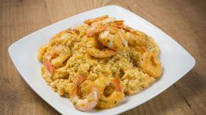 Langostinos con arroz