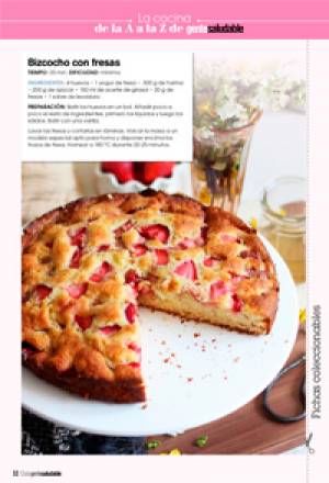 Bizcocho con fresas